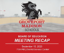 Check out the Recap from our Sept. 13 BOE Mtg