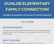 Dunloe Elementary Family Connection