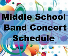 Middle School Band Concerts Taking Place May 17 & 18