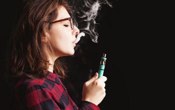 Student using E-cigarette