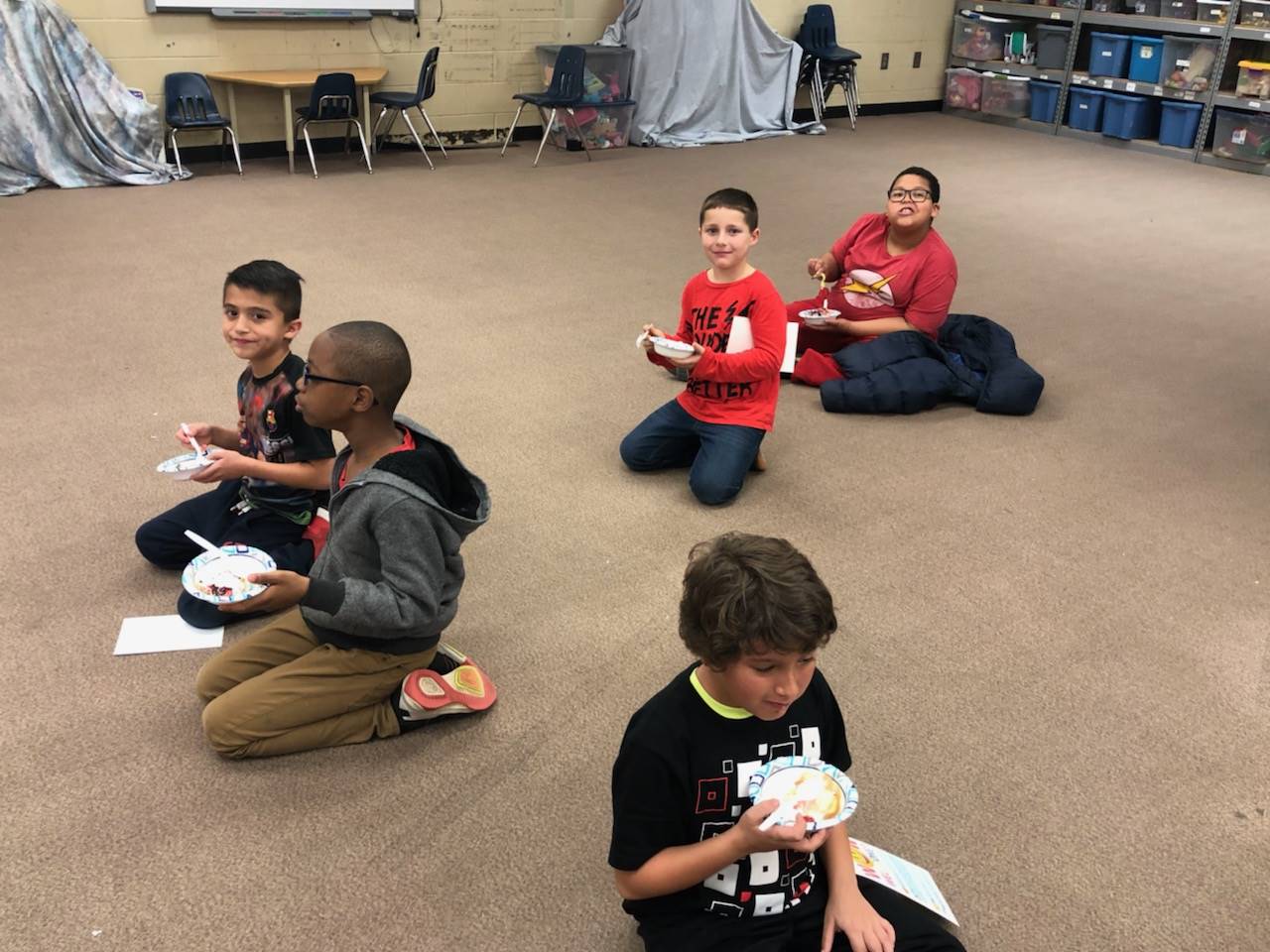 child eating ice cream