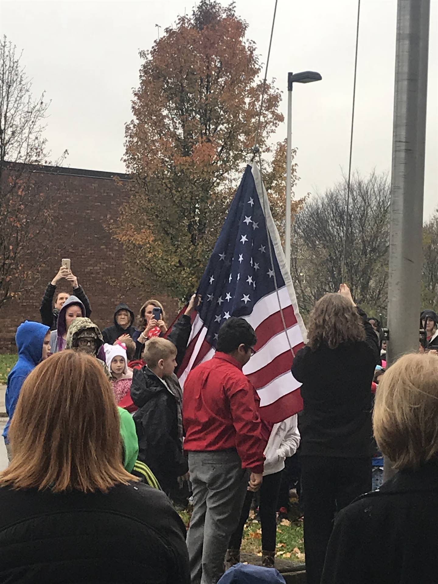 Flag raising ceremony