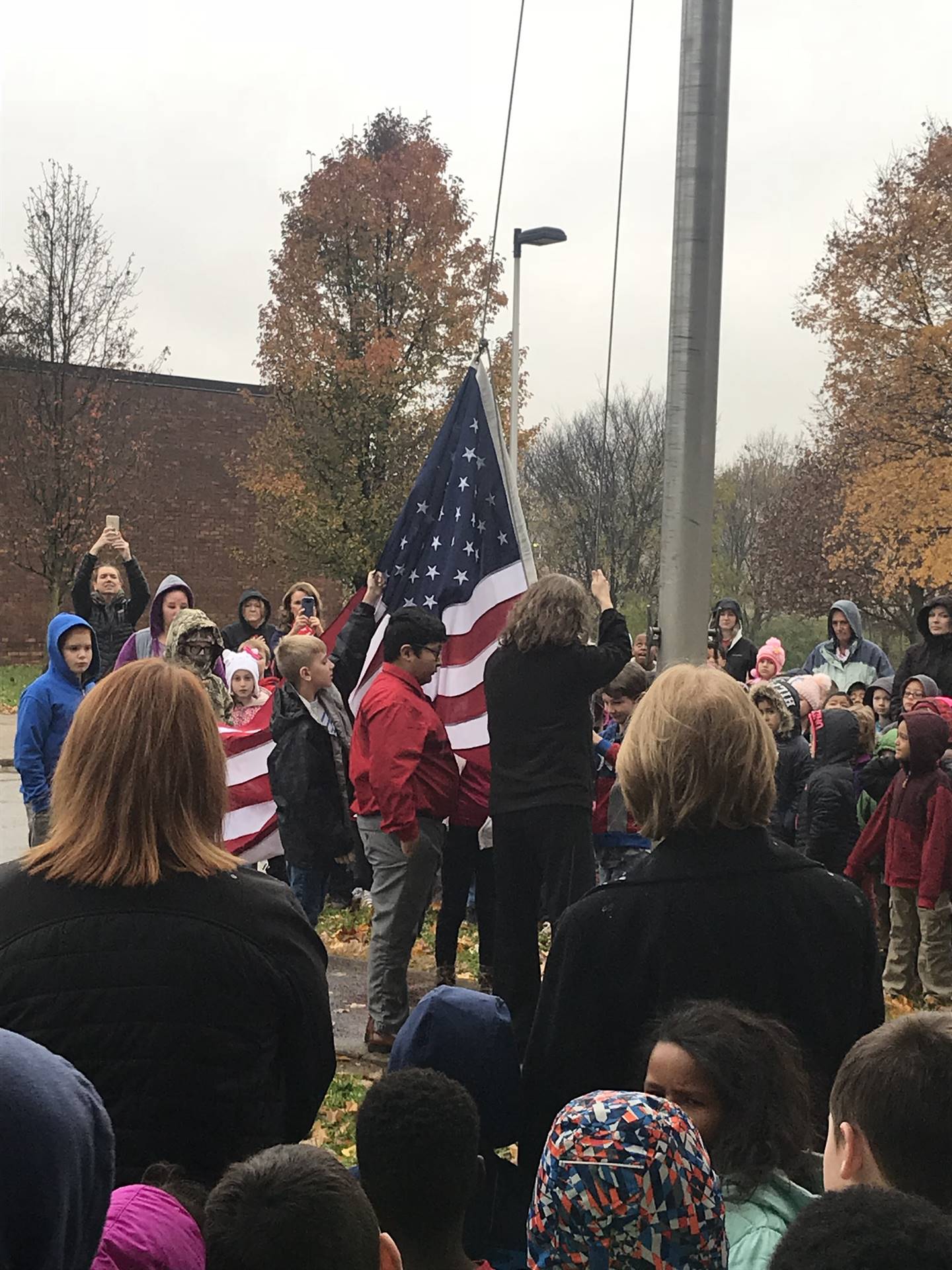 Flag raising ceremony