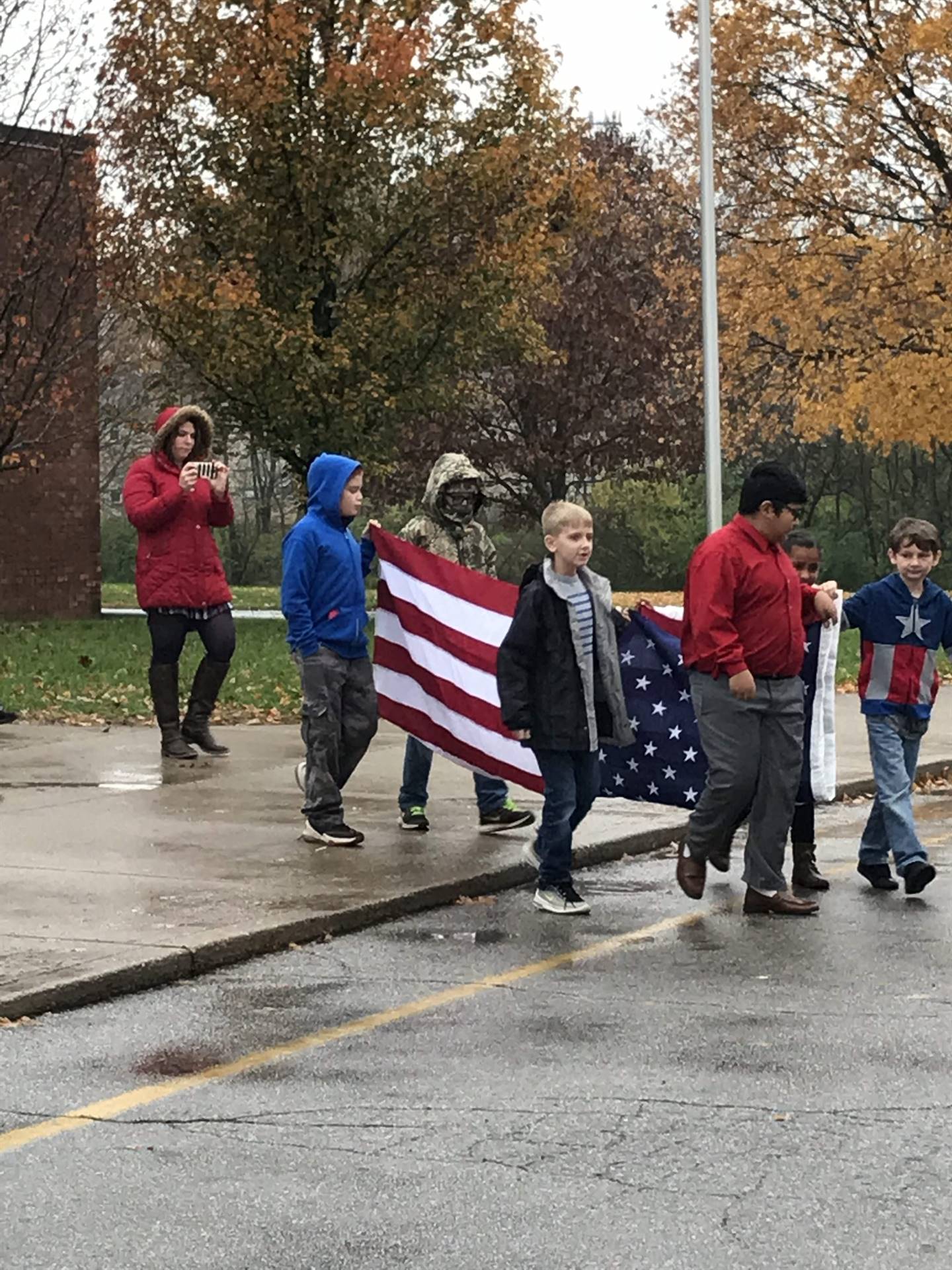 Flag raising ceremony