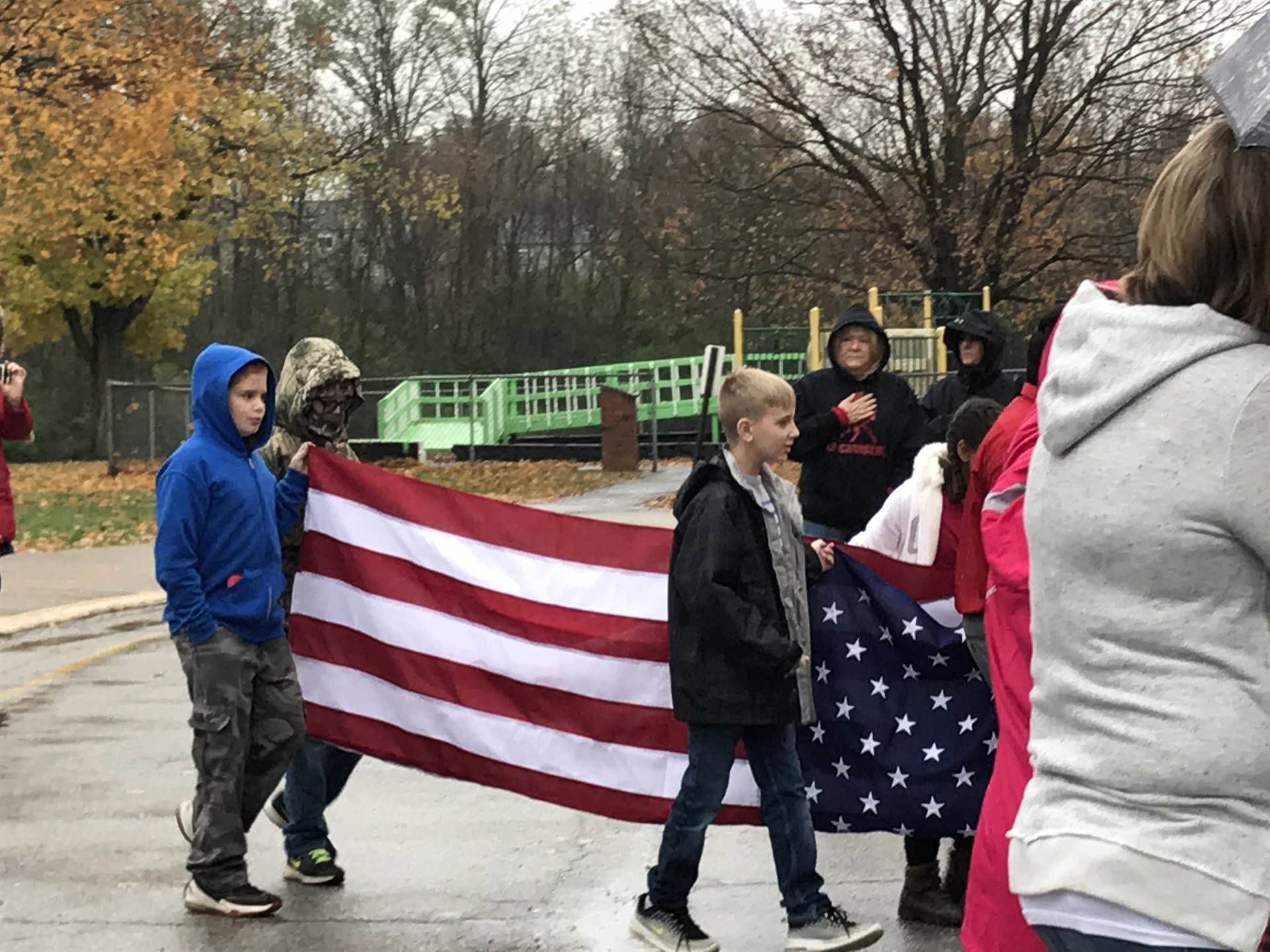 Flag raising ceremony