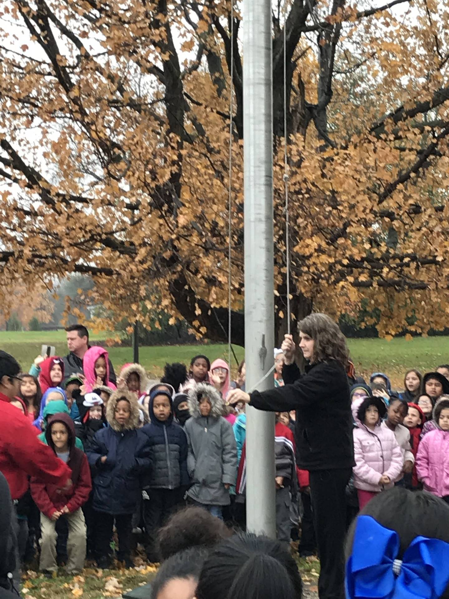 Flag raising ceremony