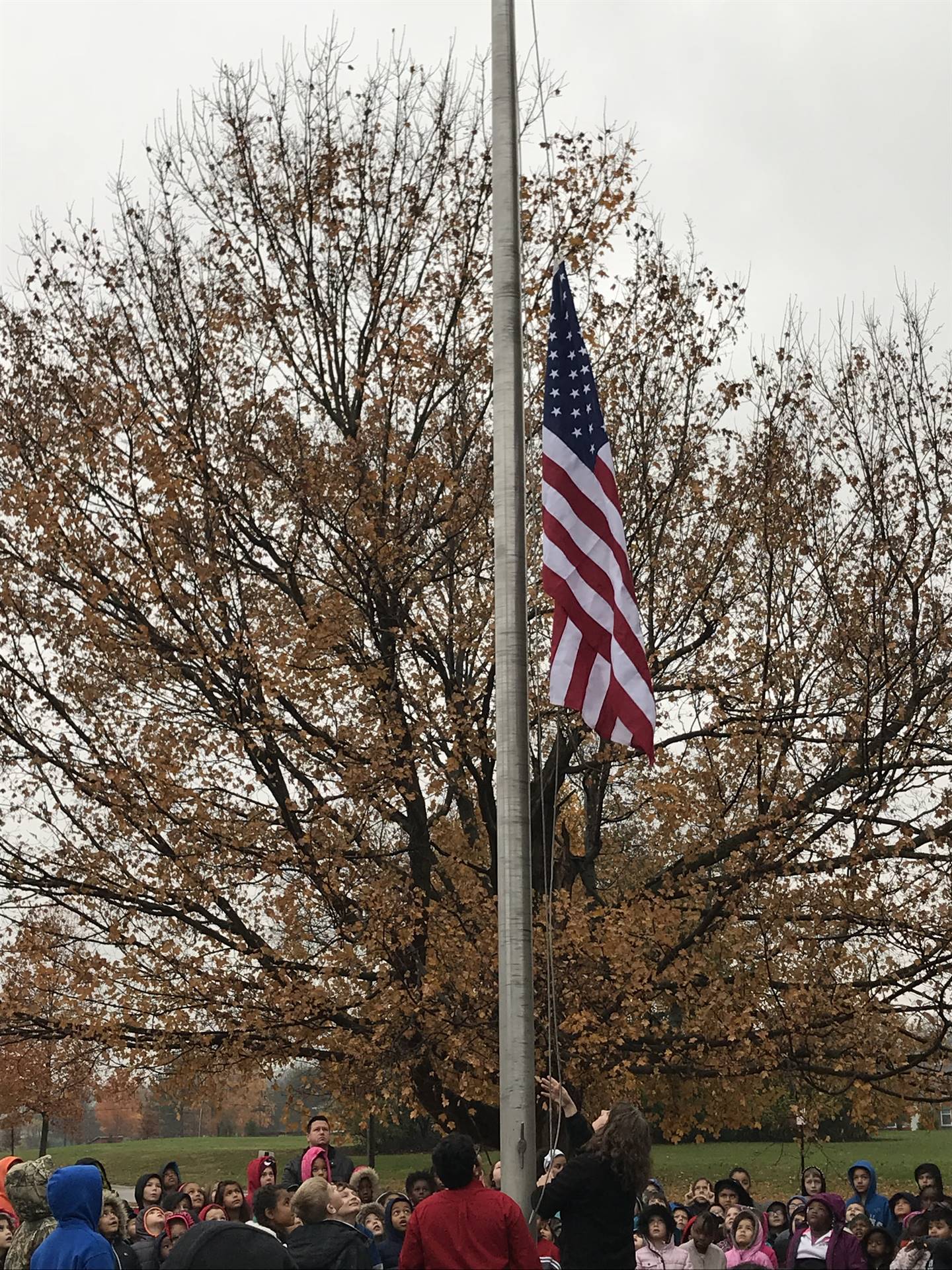 Flag raising ceremony