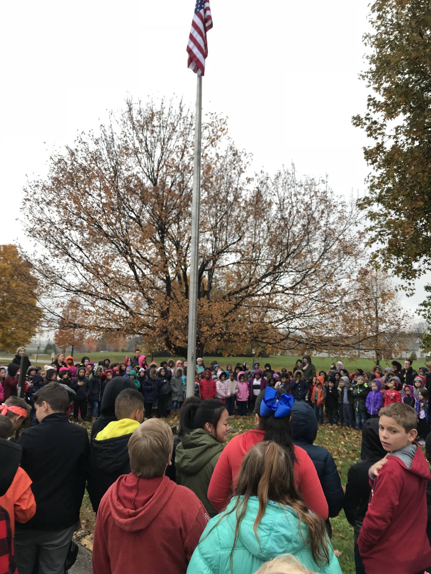 Flag raising ceremony