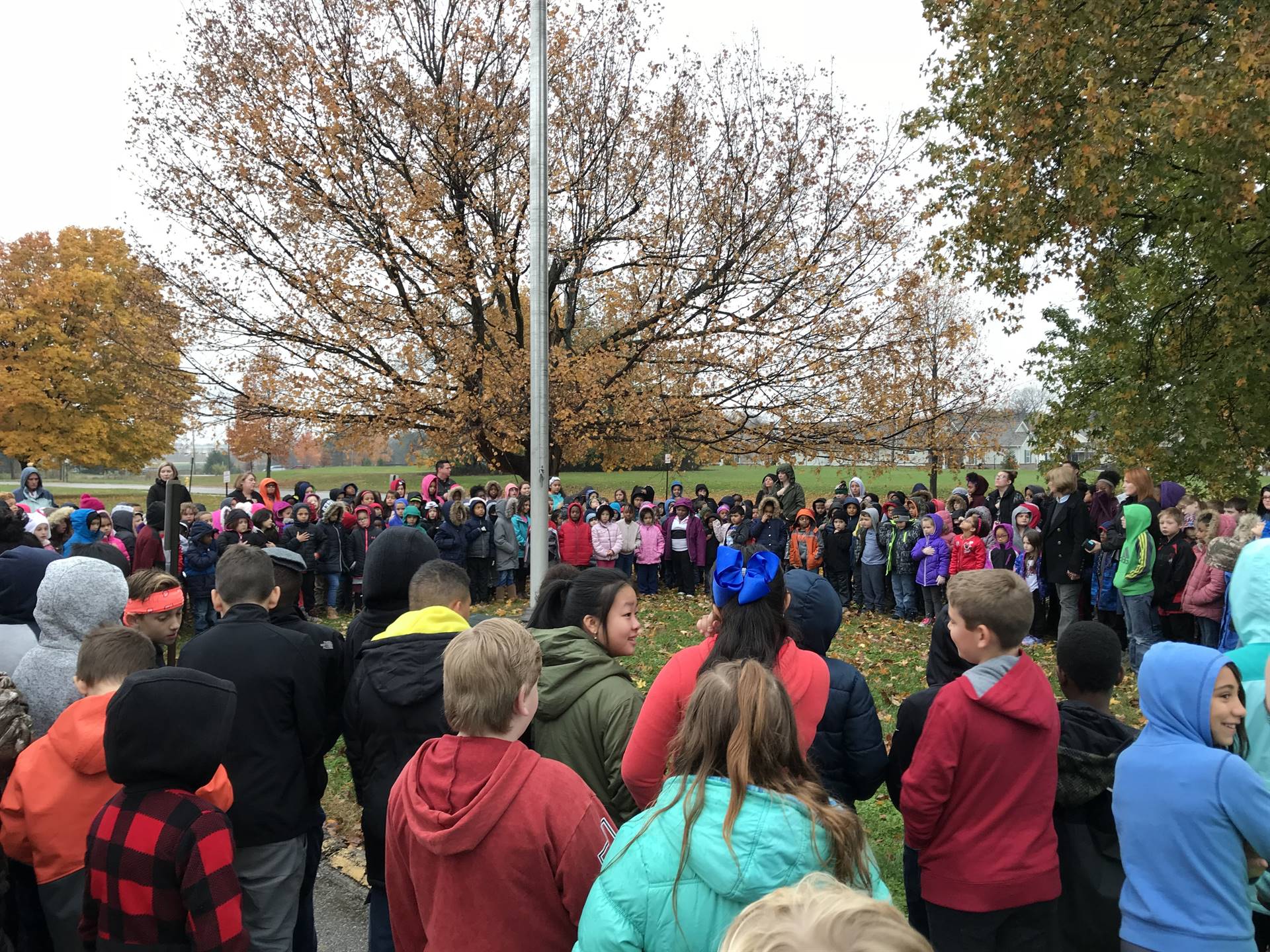 Flag raising ceremony