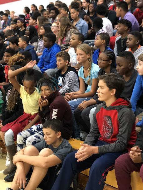 Students at Pep Rally