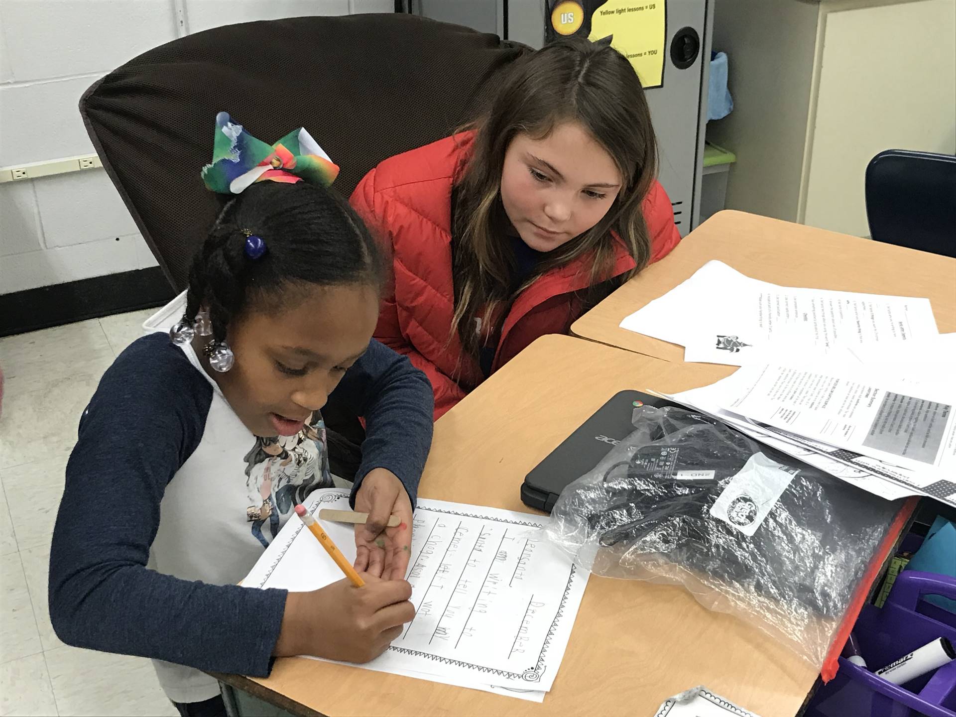 Writing letters to Santa