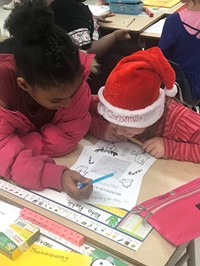 Writing letters to Santa