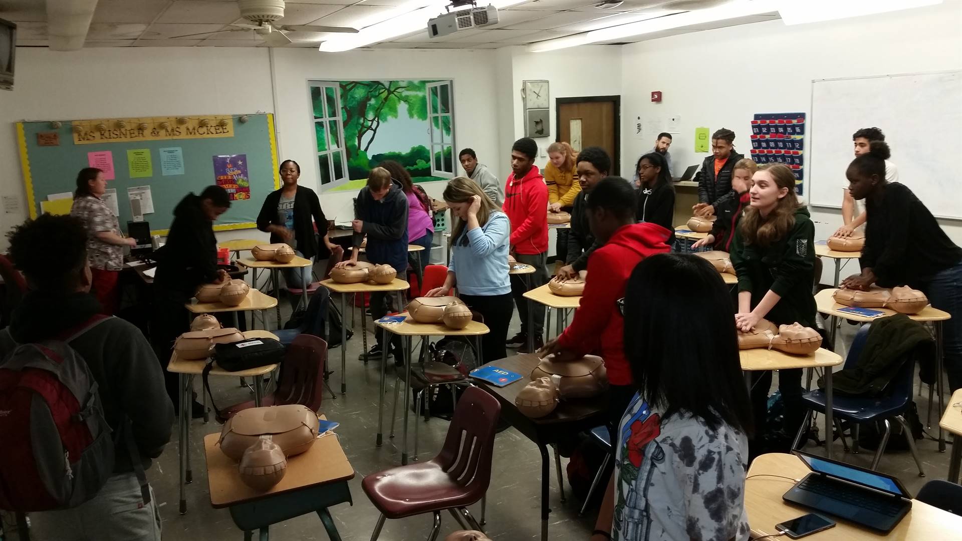 Students CPR Training