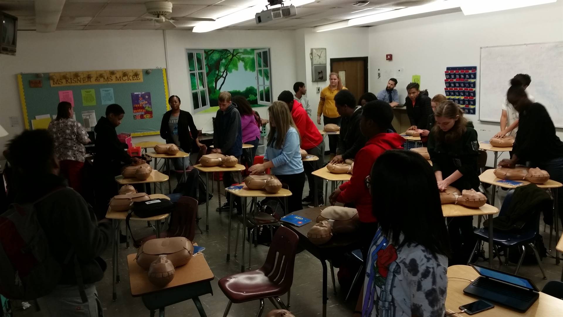 Students CPR Training