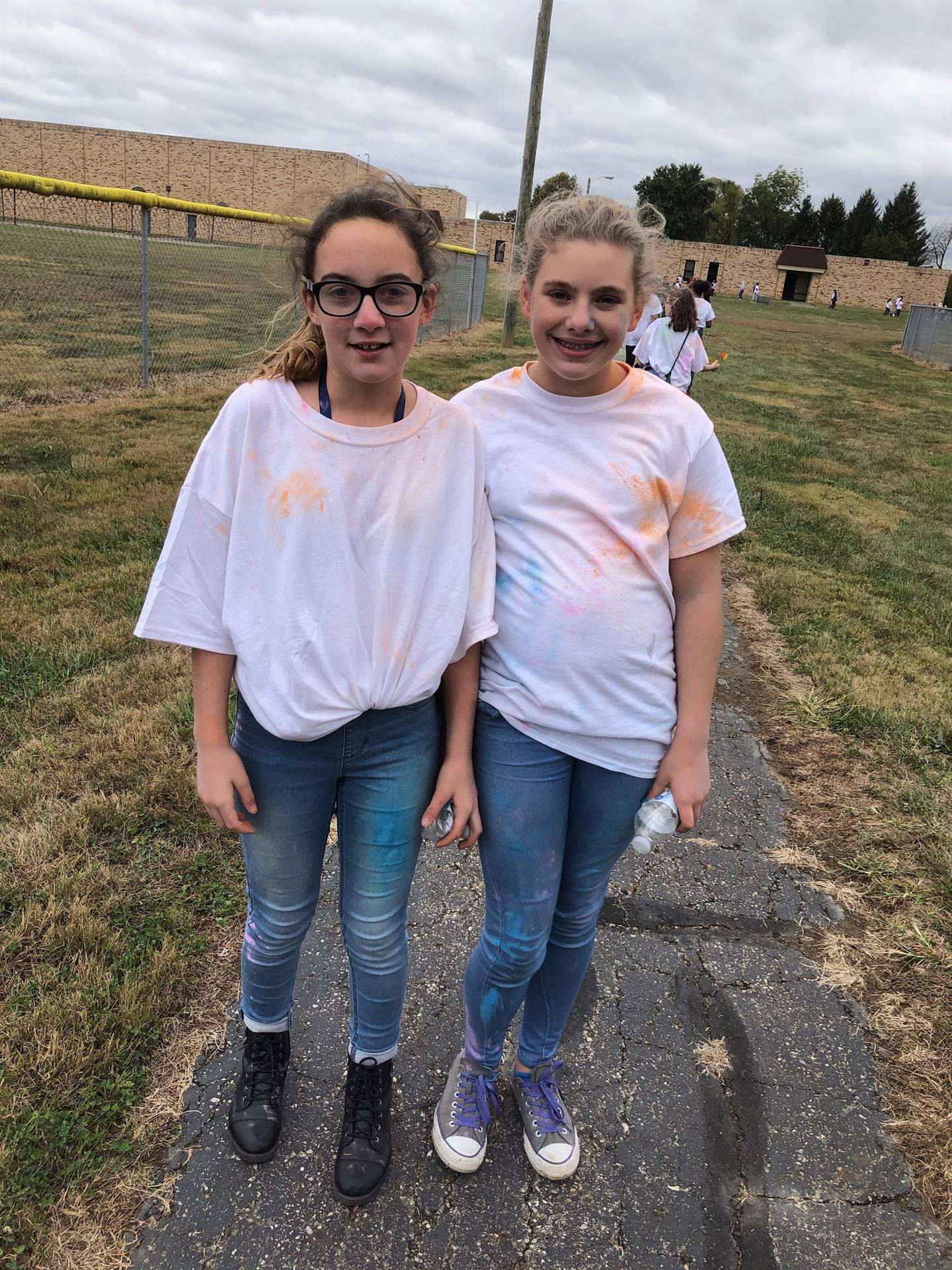 two students on color walk