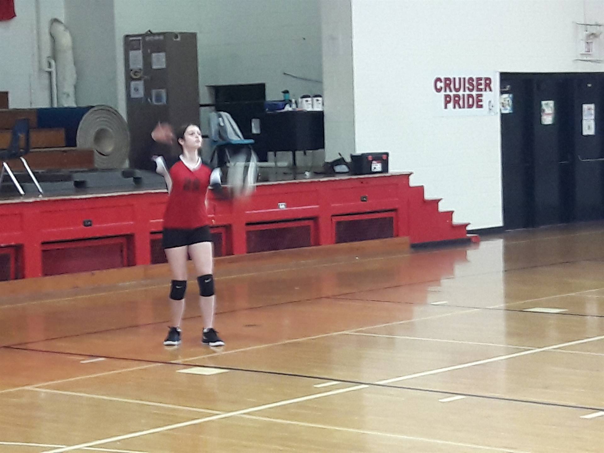 Girls Playing Volleyball