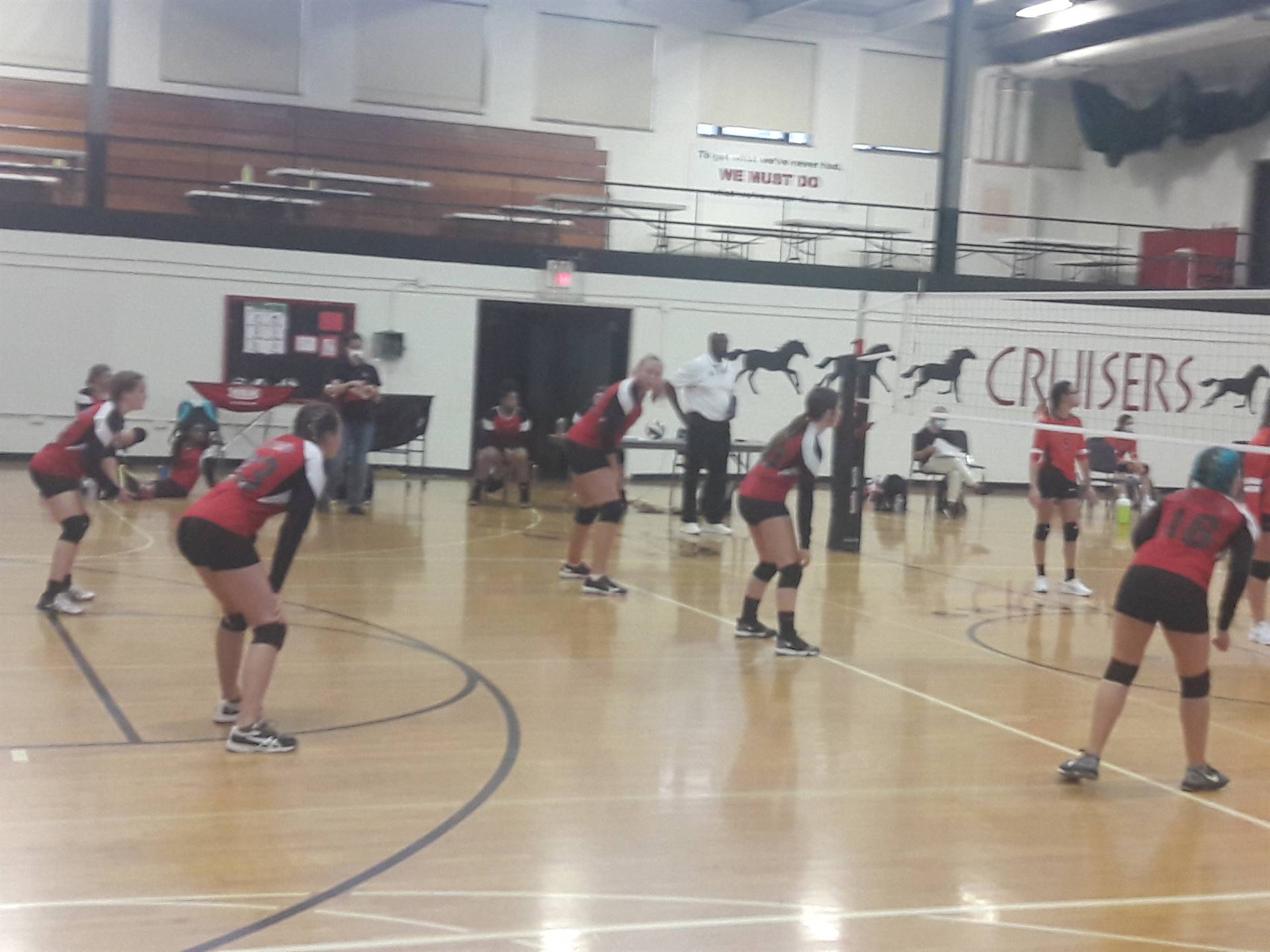 Girls Playing Volleyball