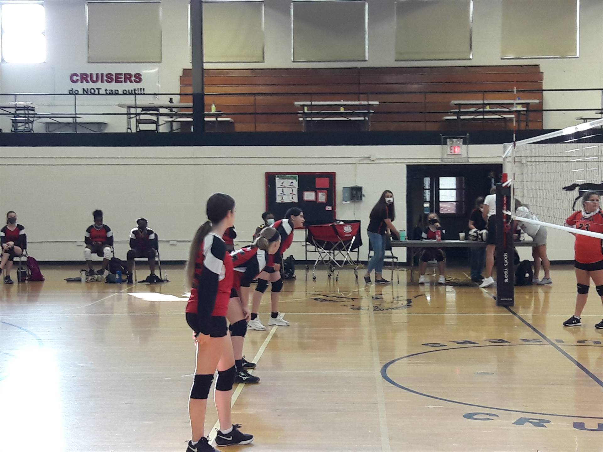 Girls Playing Volleyball