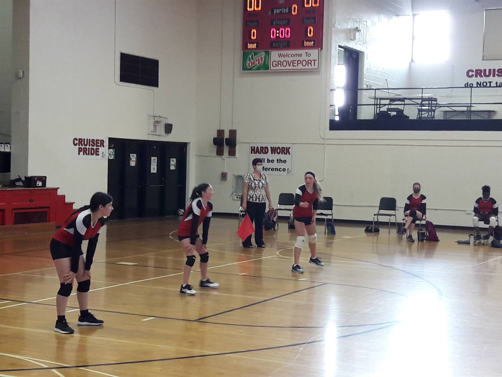 Girls Playing Volleyball