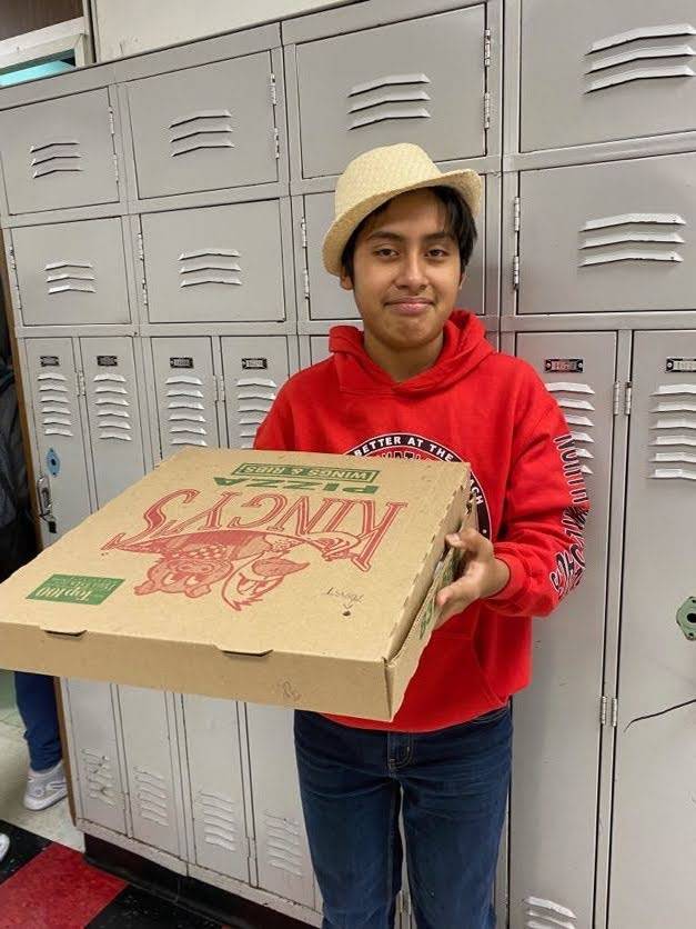 anything but a backpack - pizza box