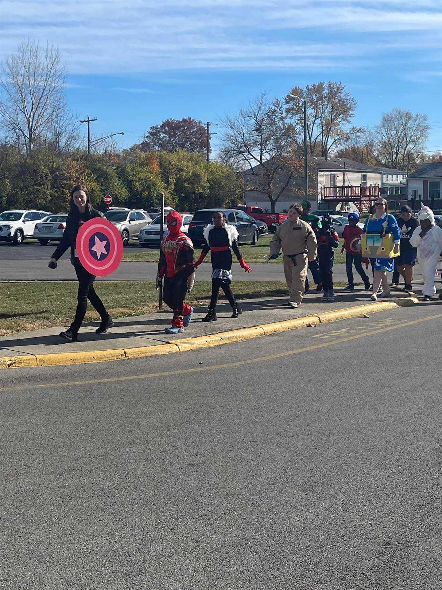 Students dressed in costume