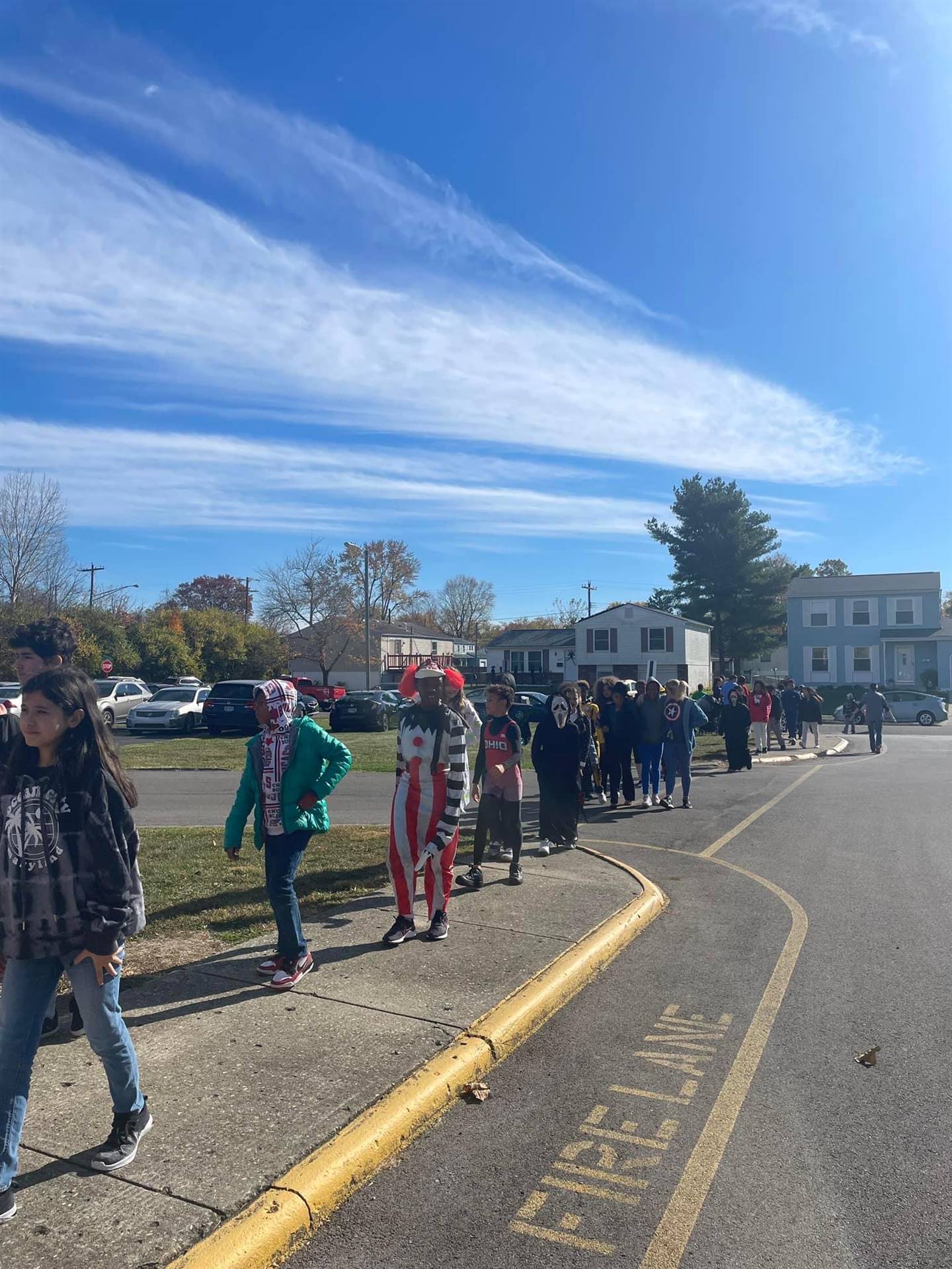 Students dressed in costume