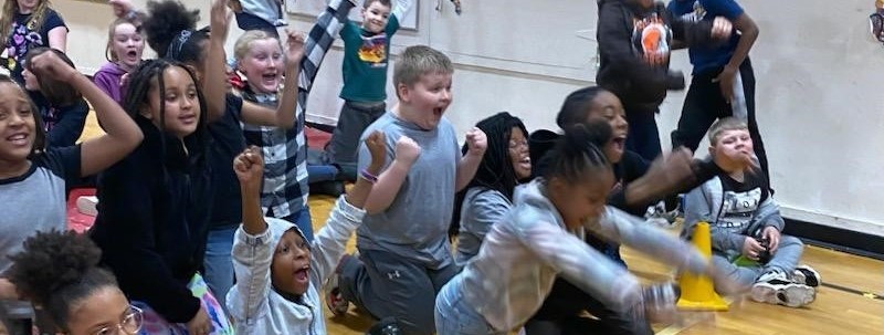 Students having fun during a specials reward day