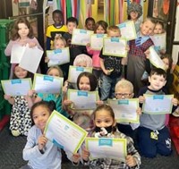 GE celebrates 100 days of school. 