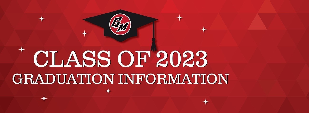 Class of 2023 graduation info graphic