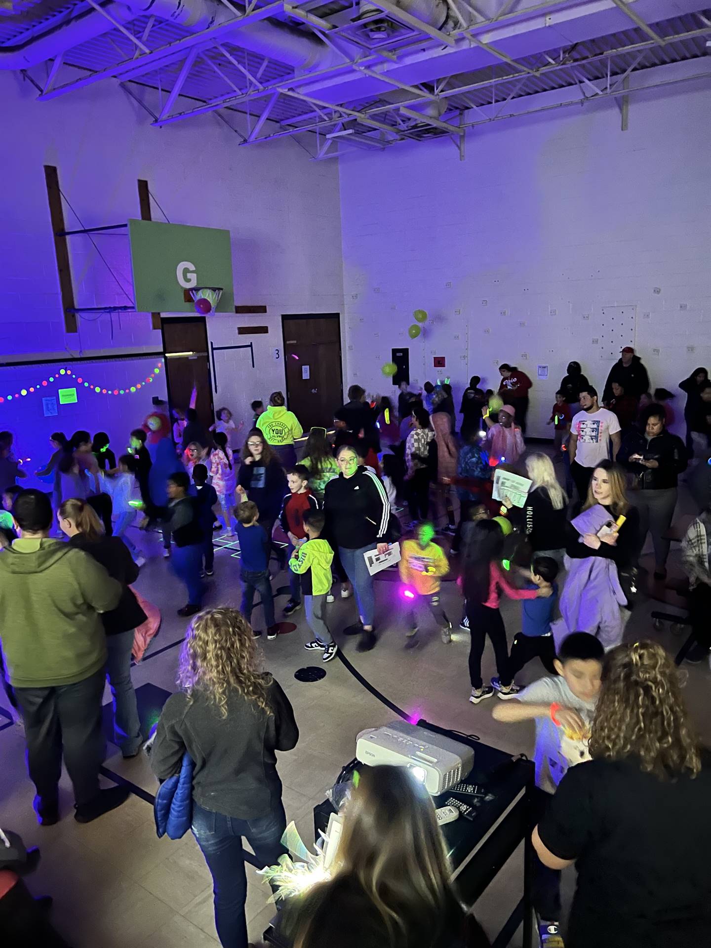 Glow Literacy Night