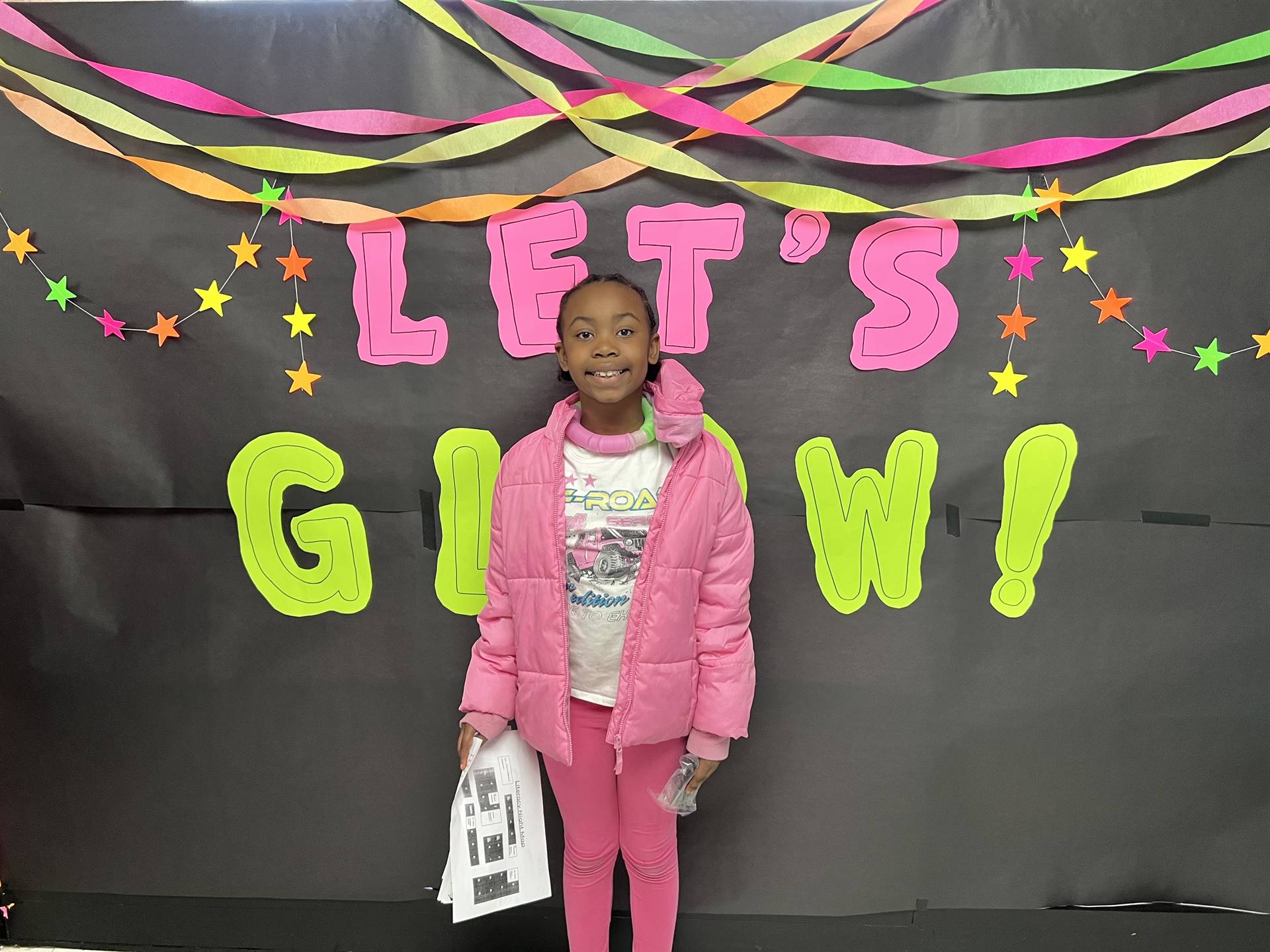 Glow Literacy Night