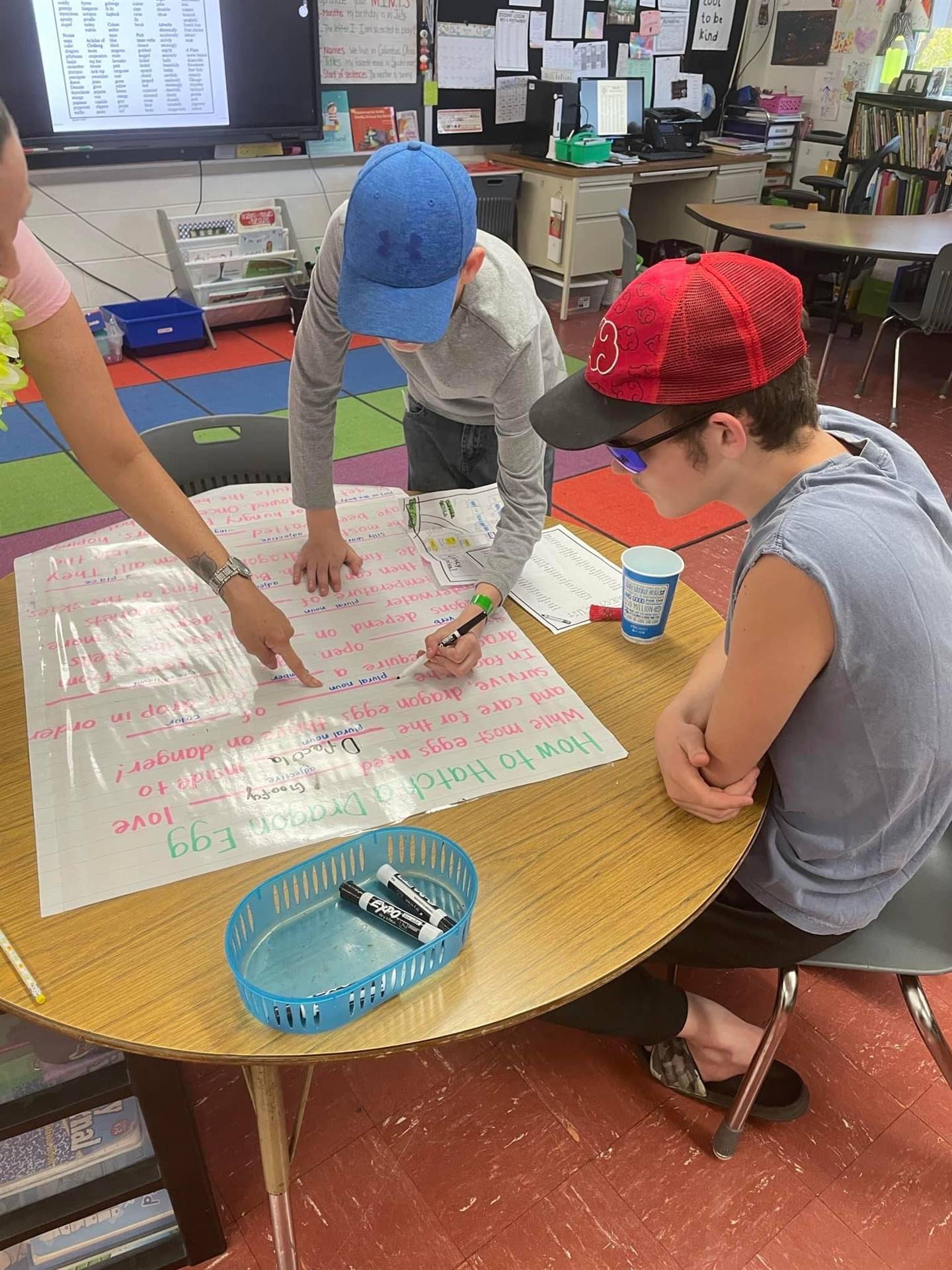 Students in an Escape room