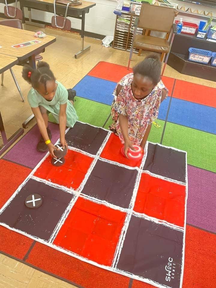 Children playing a game